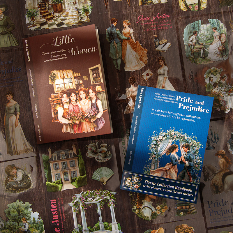 20Pcs Classic Story Theme PET Sticker Book