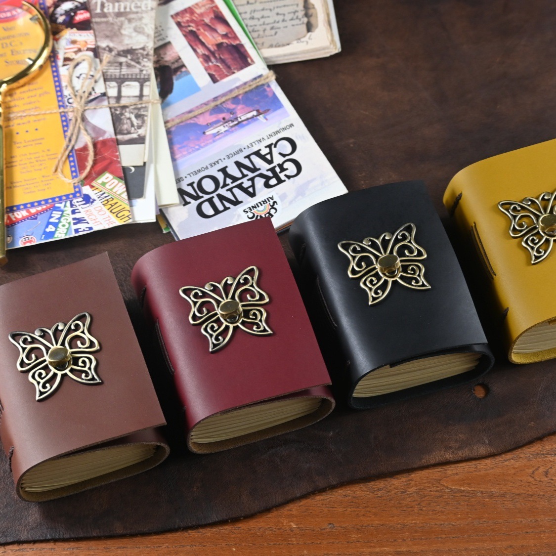 A7 Mini Vintage CowHide Cover Journal