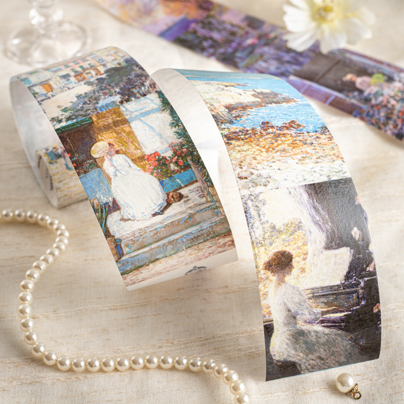 Oil Painting Landscape Washi Tape 2.36 × 78.74 inch