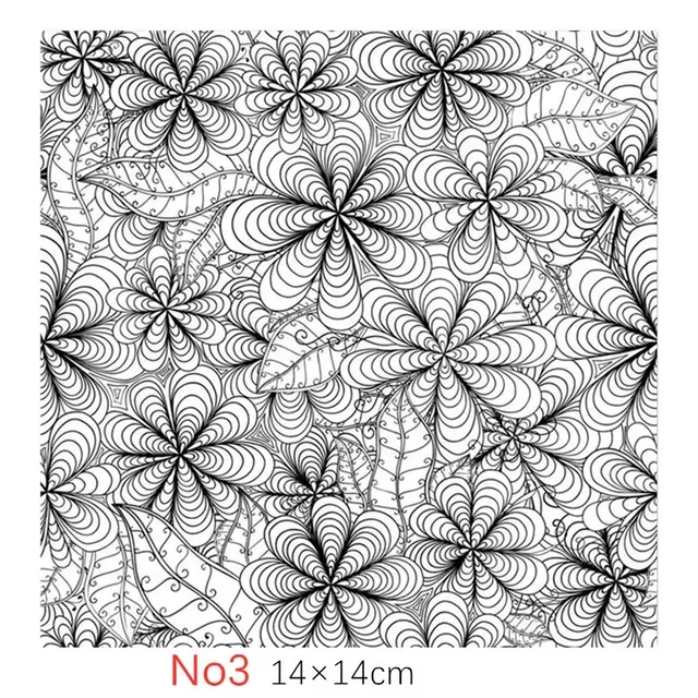 Texture Stamp Sheets Mandala Pattern DIY Embossing Art Clay Pottery Tools
