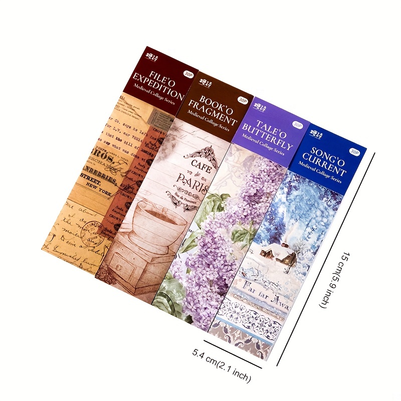 30 Sheets of Vintage Butterfly & Flower Stickers