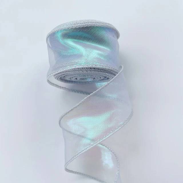 10 yards Rainbow Mermaid Ribbon Wave Edge Organza Lace Decoration