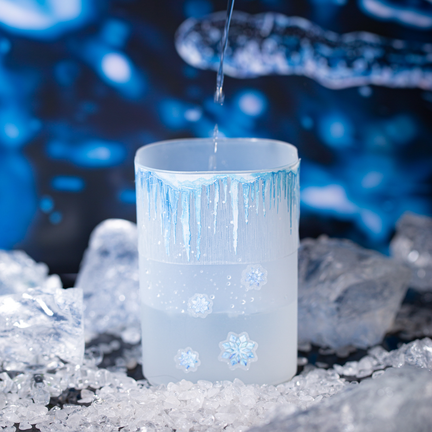 40mm*2M Winter Snow Melting Theme PET Background Tape