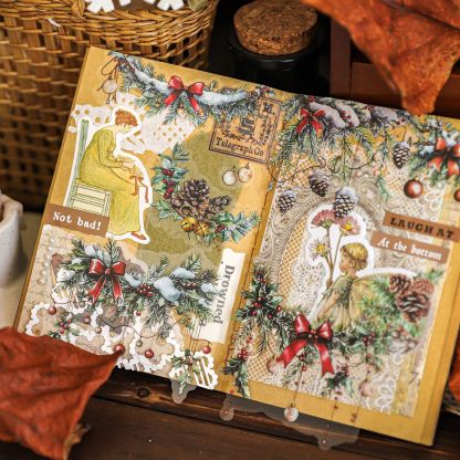30Sheet/Book Seasonal Fruit Plant Theme PET Sticker Background Scrapbook