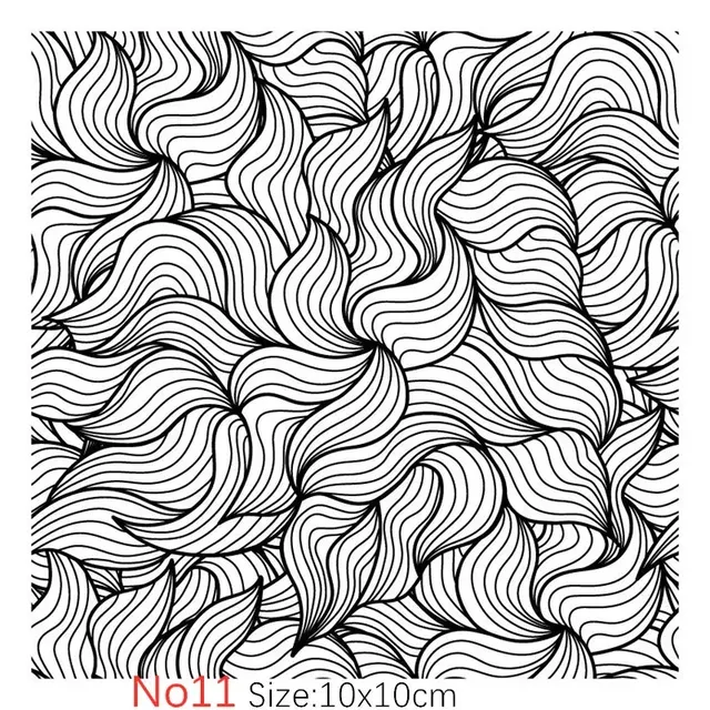Texture Stamp Sheets Mandala Pattern DIY Embossing Art Clay Pottery Tools