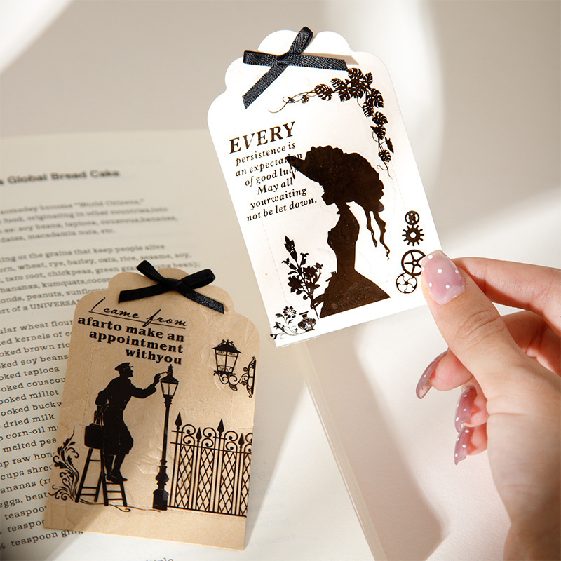 Black Contour Silhouette PET Tape 2.36*78.74 inch