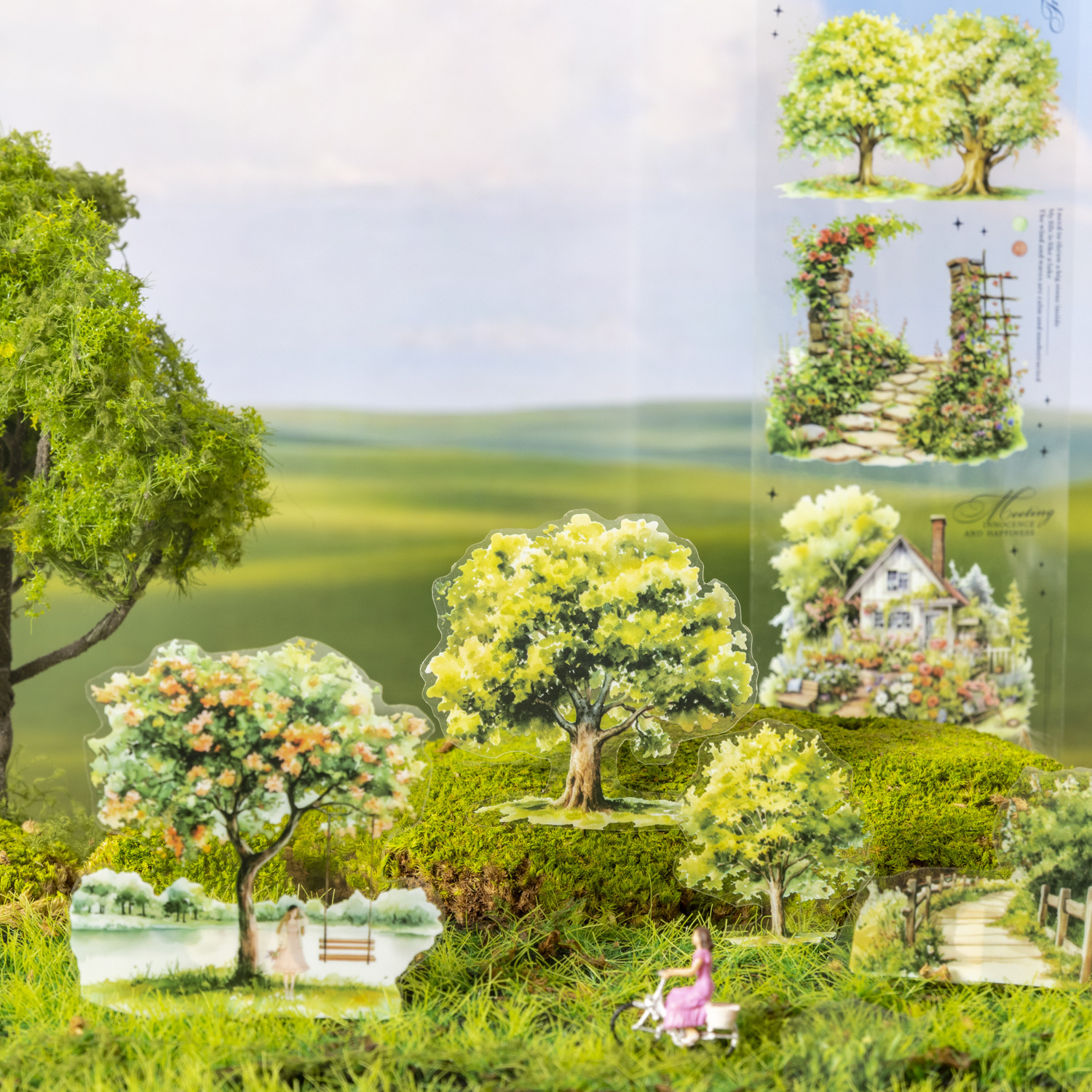 Trees Forest Theme PET Tape 2.56*78.74 inch