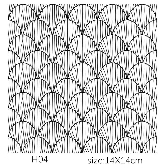 Texture Stamp Sheets Mandala Pattern DIY Embossing Art Clay Pottery Tools