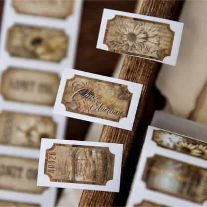 Vintage Label Theme Scrapbook Washi Tape 0.98 inch * 78.74 inch