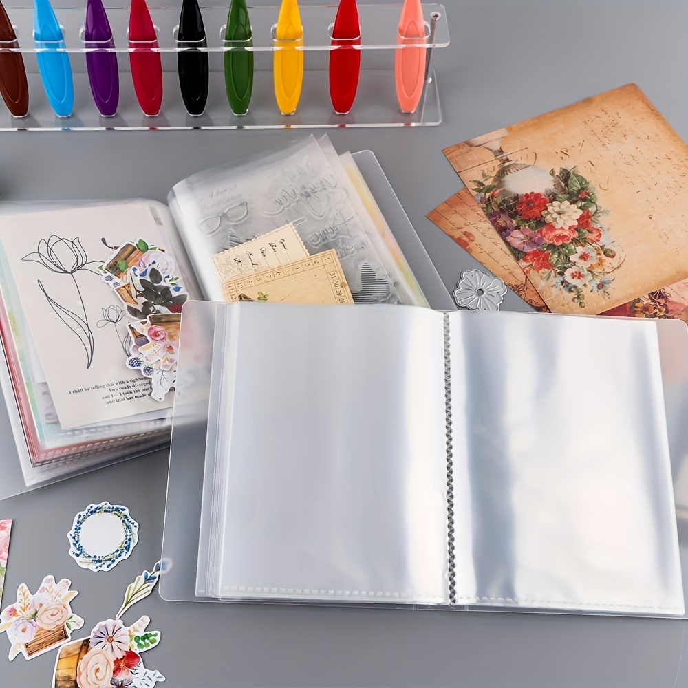 A6 Size Clear Sticker Photo Storage Album With 40 Pages Folder Bags