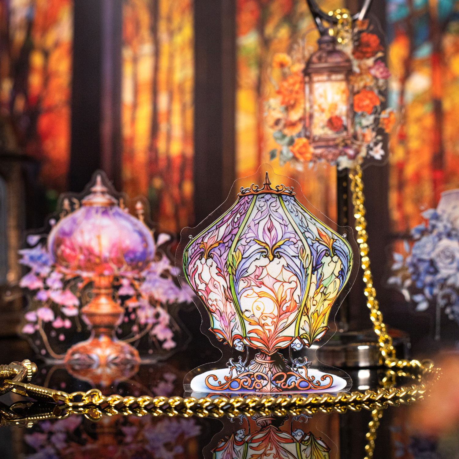 10Pcs/Pack Lighting Theme PET Stickers