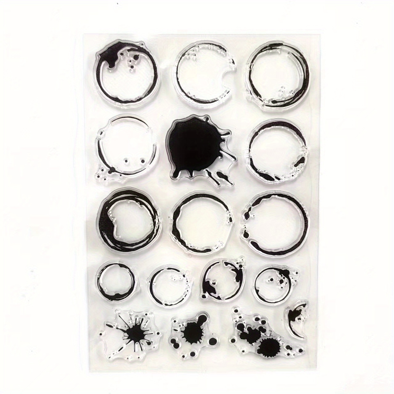 1pc DIY Notebook Scrapbook Finished Chapter Picture Stamp Transparent Stamp
-JournalTale