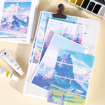 30Pcs/Pack Landscape Theme PET Stickers