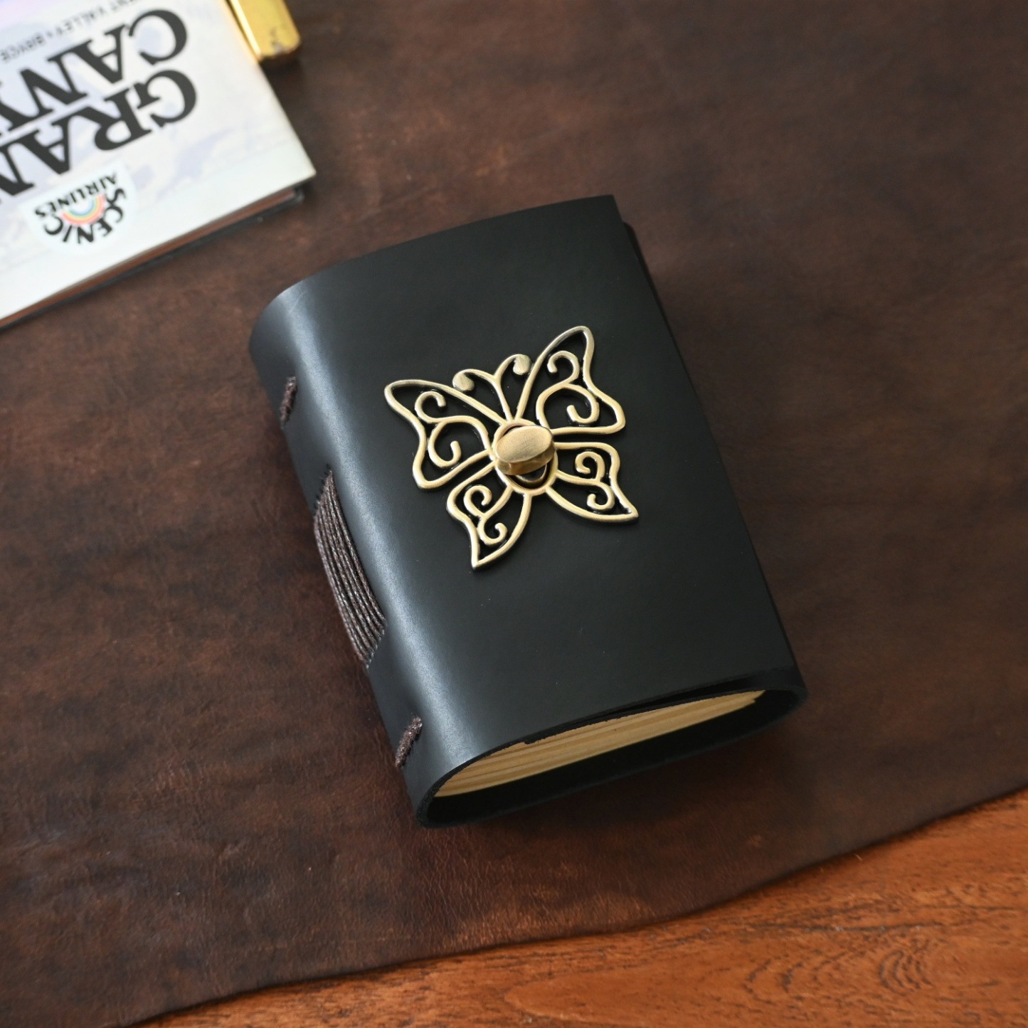 A7 Mini Vintage CowHide Cover Journal