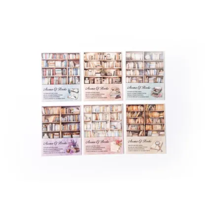 20pcs/1lot Bookcase themed PET stickers