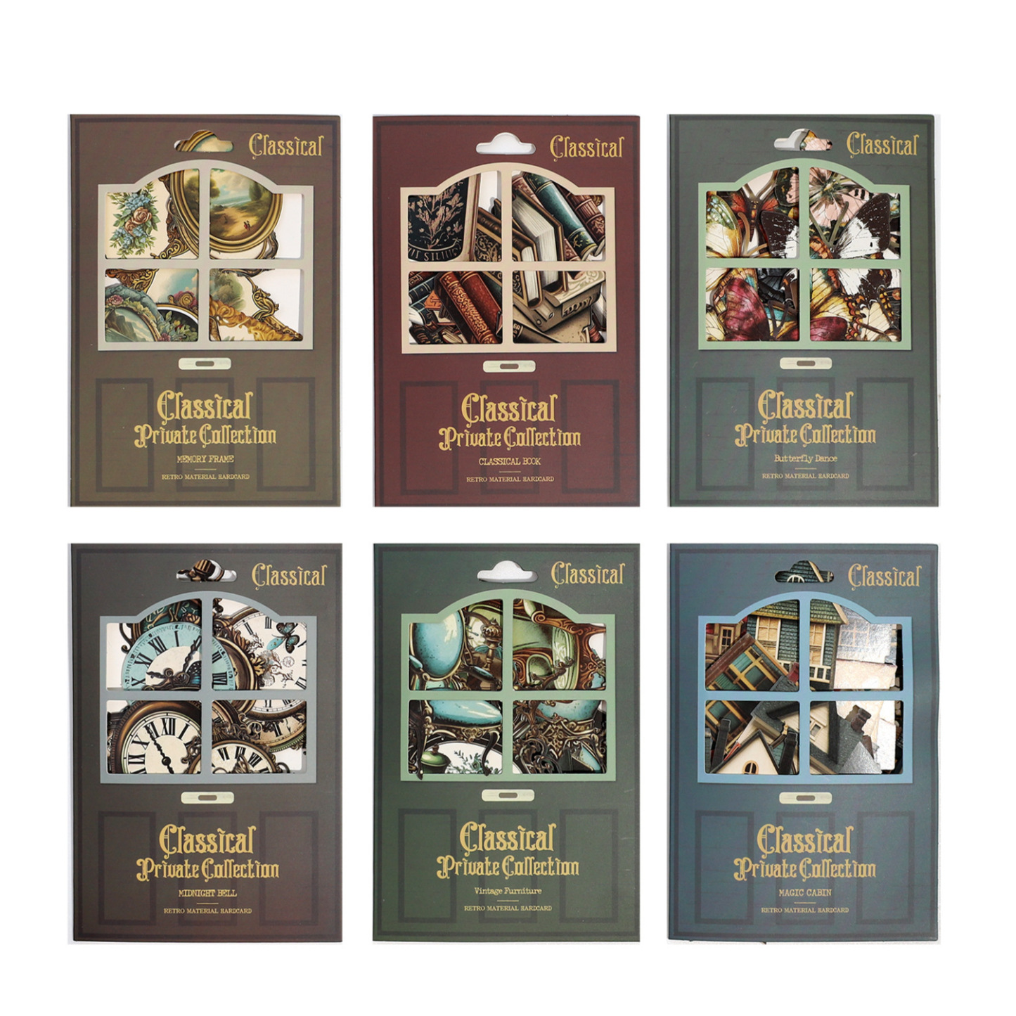 20Pcs/Pack Classical Collection Material Paper