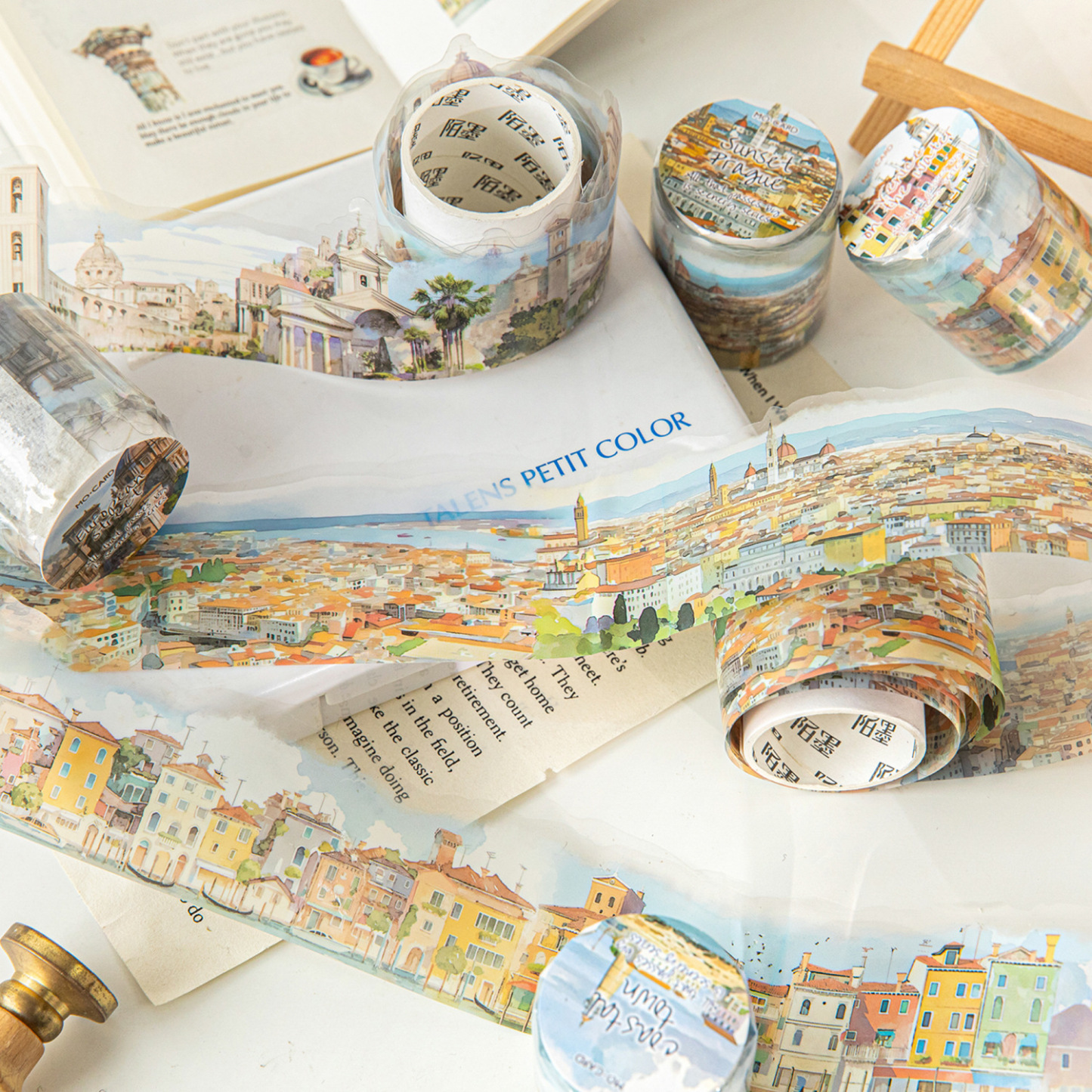 Travel Architecture Scenery Elements PET Tape 1.77*78.74 inch
