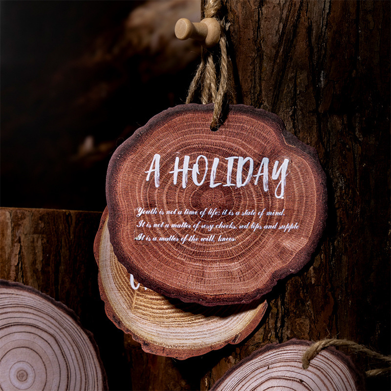 60Pcs Wood Grain Writable Material Paper