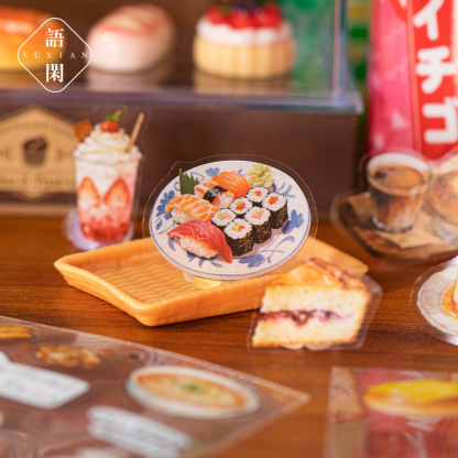 20Pcs Food Theme PET Stickers