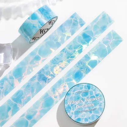 15mm * 2m Water Ripple Theme PET Tape