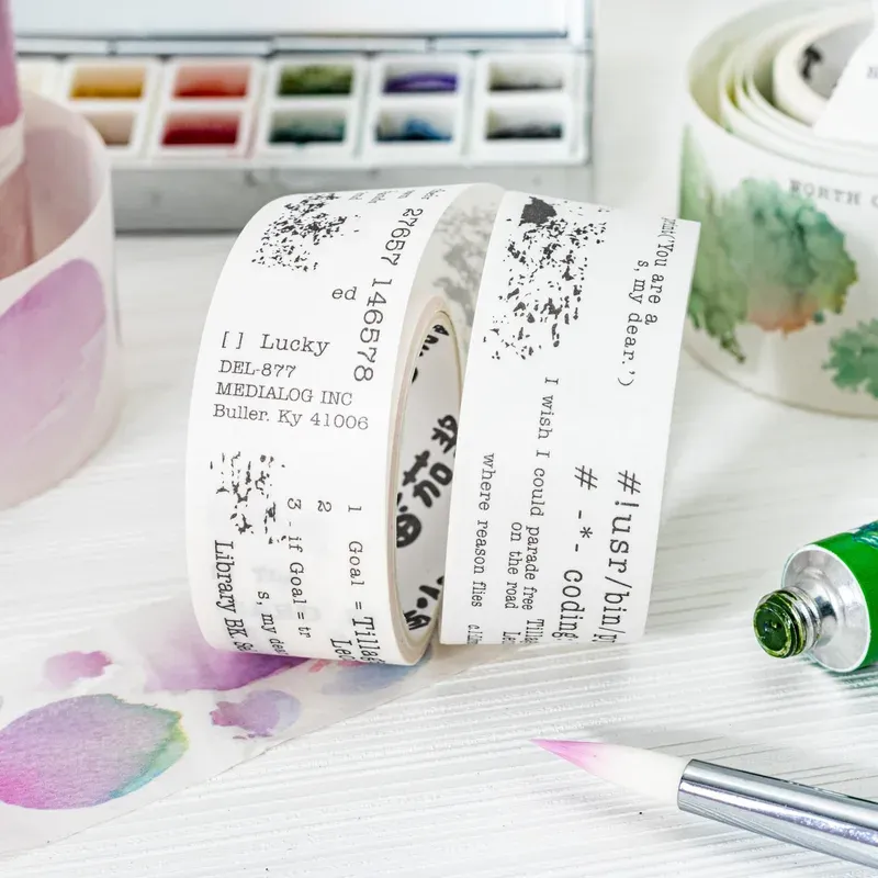 2pcs/1lot Watercolor Colored Decorative Washi Tape