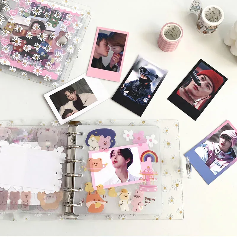 A7 PVC Transparent 6 loose leaf Binder