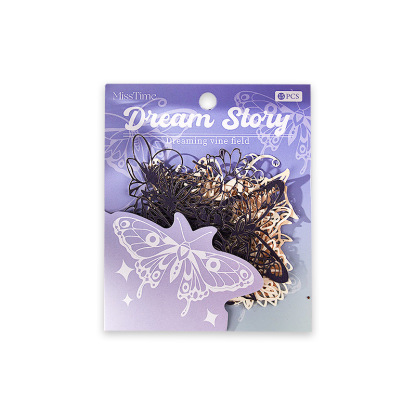 15Pcs/Pack Hollow Flowers Window Butterfly Pre-cut Material Paper