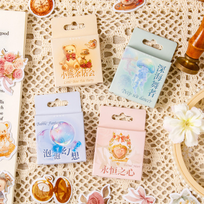 46Pcs/Pack Fairy Tale Theme Boxed Sticker