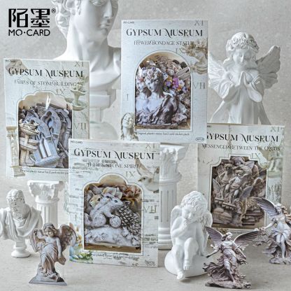 30Pcs/Pack Retro Stone Statue Theme Card Sticker