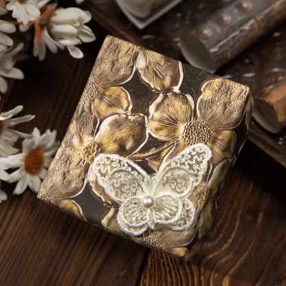 30Pcs/Pack Vintage Floral 3D Texture Scrapbook Background Material Paper
