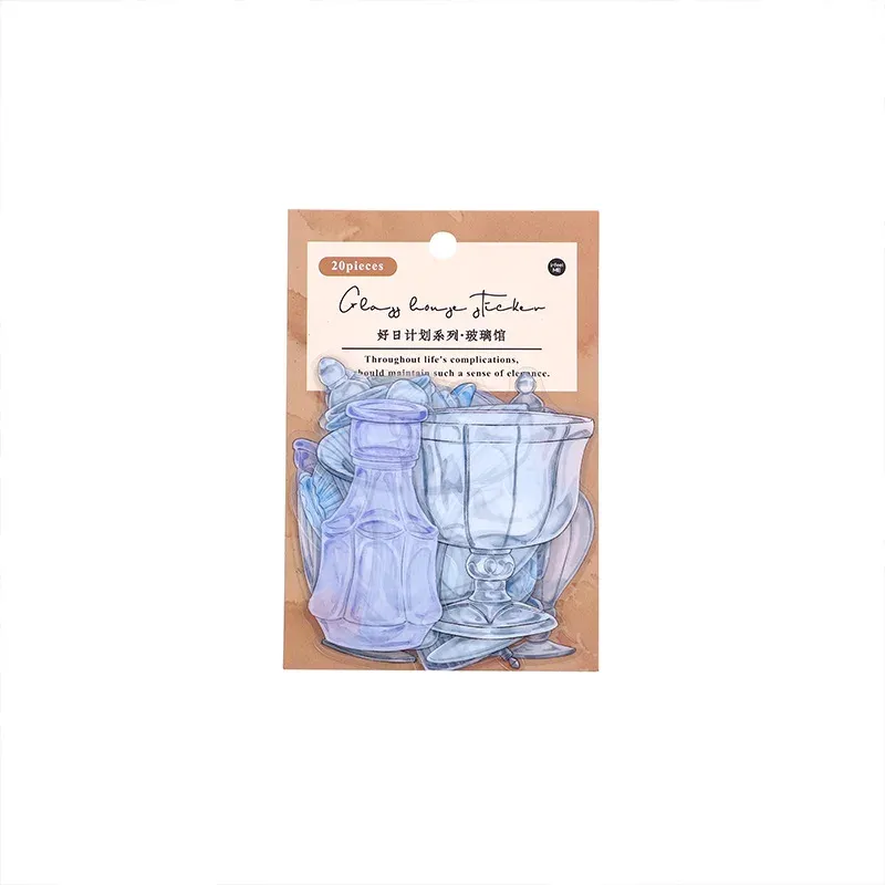 40pcs Coffee Glass Bottle Stickers for Scrapbooking Journal Planner DlY Crafts