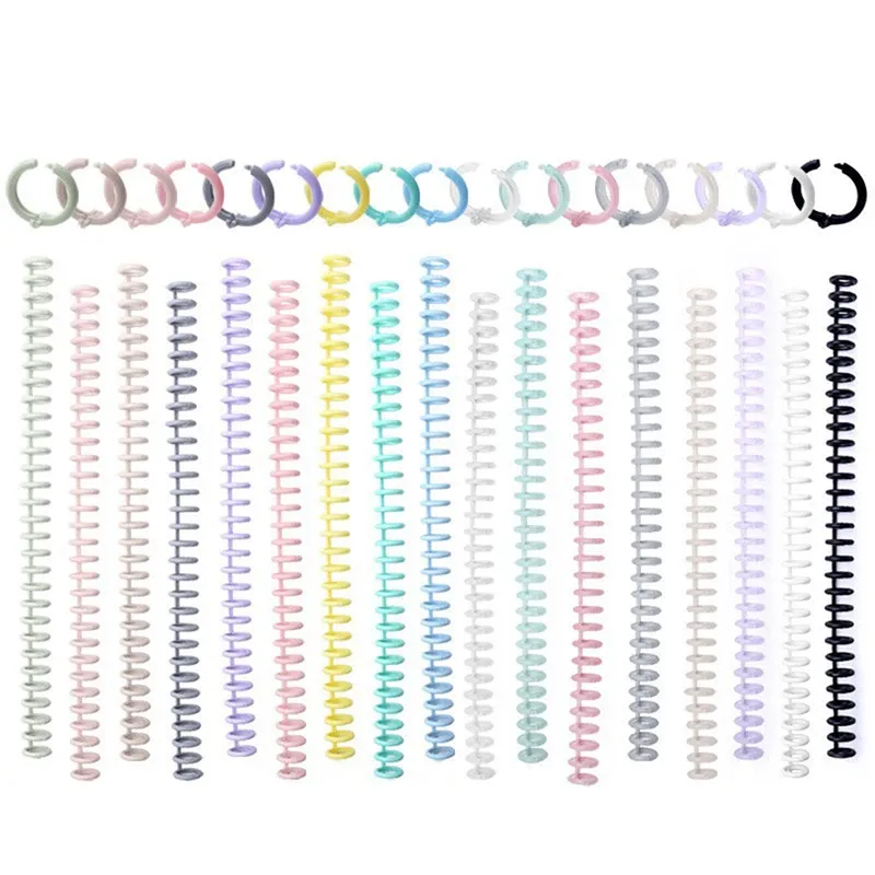 30 hole loose leaf plastic binding ring spiral ring binding for A4 paper notebooks