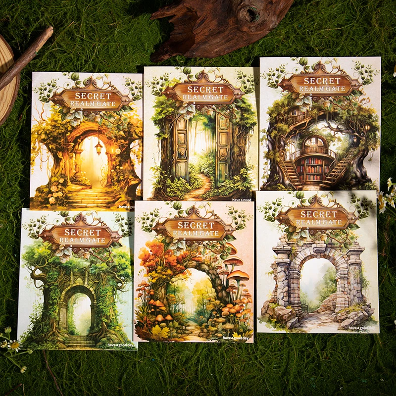 5 pcs/lot Forest wooden by PET Sticker