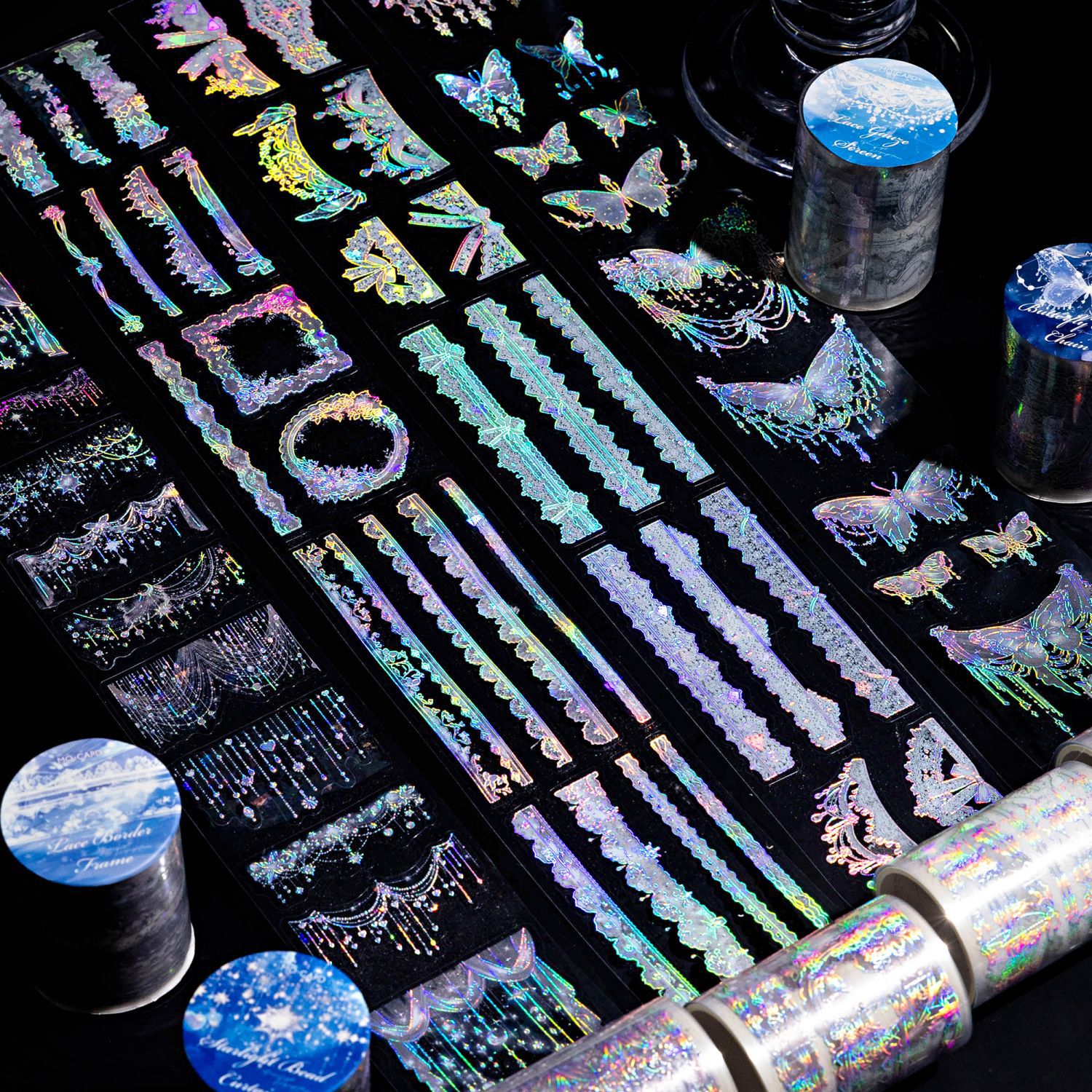 Lace butterfly PET tape 1.97*39.37 inch