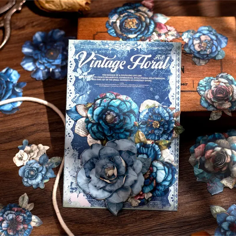 20 pcs/lot Vintage Flower Arrangement Stickers