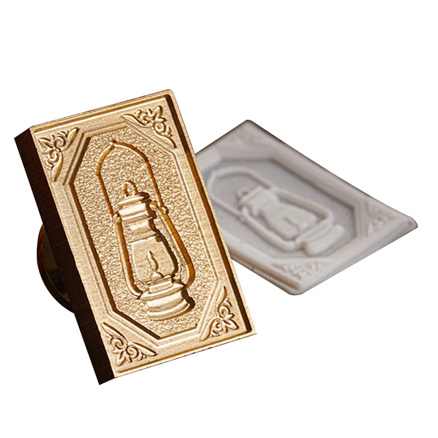 3D Embossed Wax Grain Seal Head Brass 25-30mm Vintage Stamp