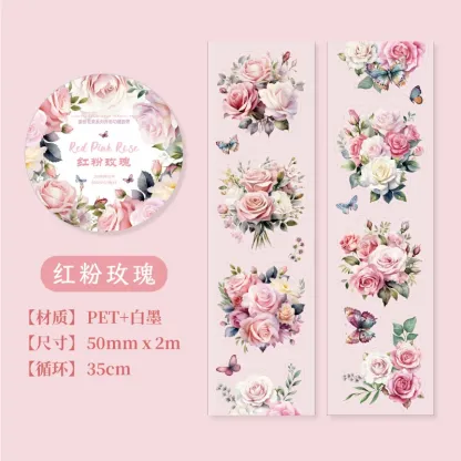 Garden Flower Theme Washi Tape