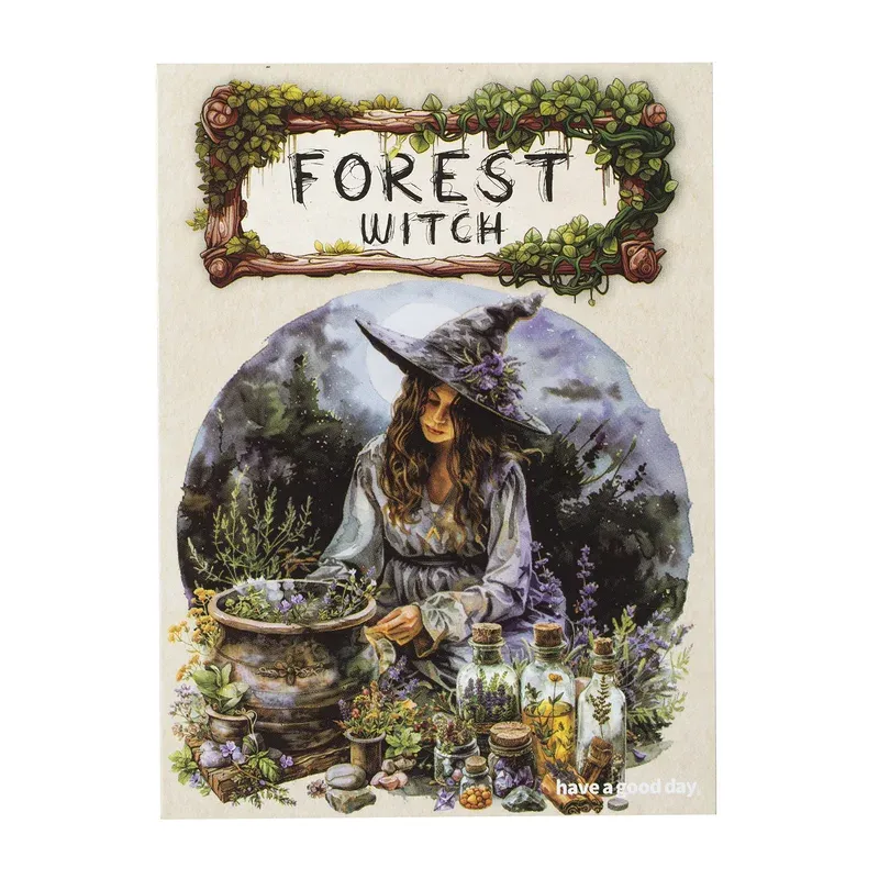 30pcs/Pack Forest Witch Themed PET Stickers