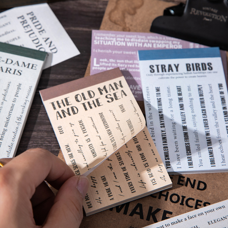 30Pcs English phrases theme Material paper