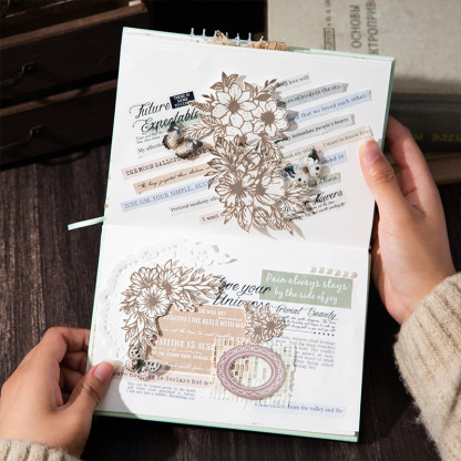 30Pcs English phrases theme Material paper