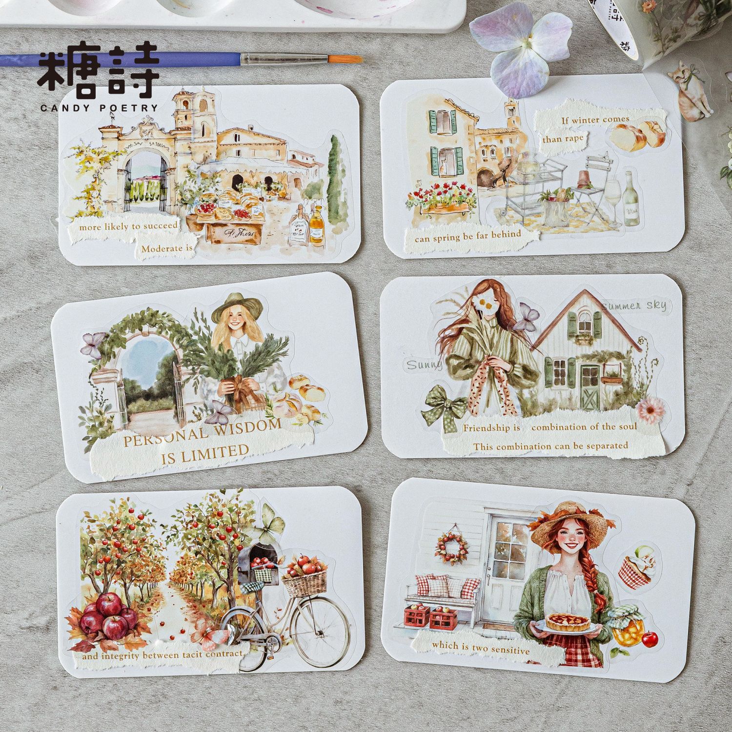 Garden themed PET tape 2.36*78.74 inches