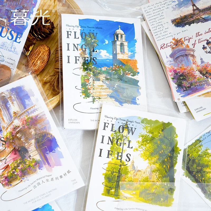 30pcs/lot Summer Landscape Theme Paper