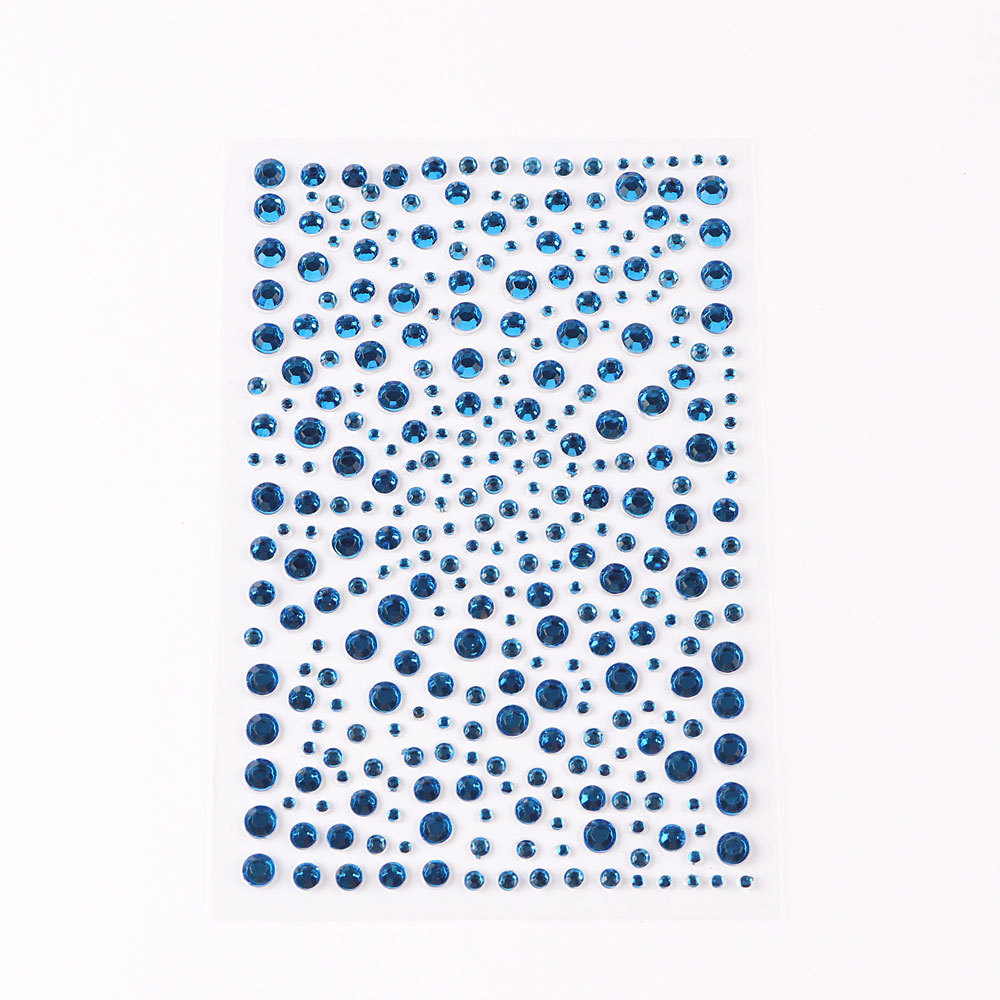 5 Pcs/Set Colored Diamond Decorative Stickers