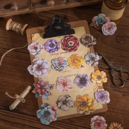 20pcs/1lo Flowers Collection Stickers