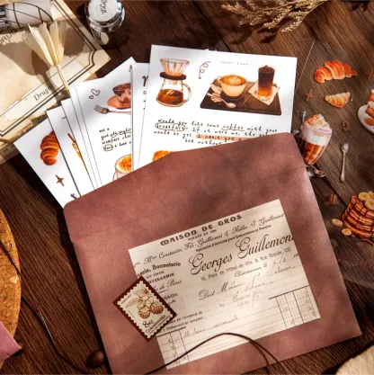 20pcs/1lot Pre-cut Coffee Theme Sticker