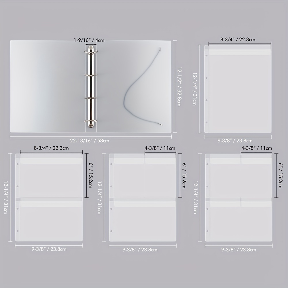 A4 Size Die And Stamp Storage Folder Storage Book Binder Pockets Bags