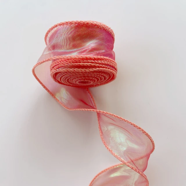 10 yards Rainbow Mermaid Ribbon Wave Edge Organza Lace Decoration