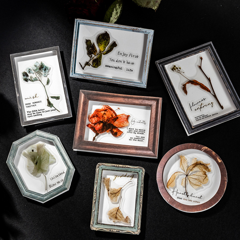 20Pcs/Pack Retro Plant Frame Theme Material Paper