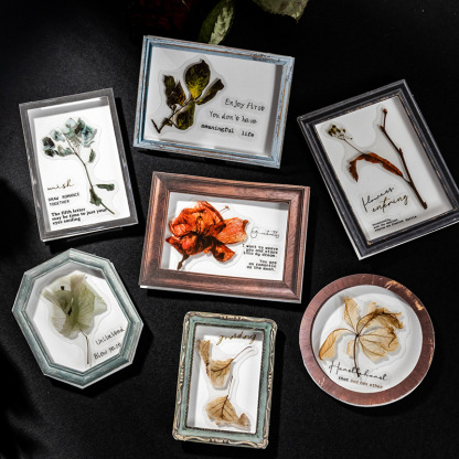 20Pcs/Pack Retro Plant Frame Theme Material Paper