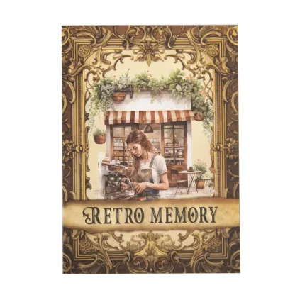 28pcs Vintage Pre-cut PET Stickers